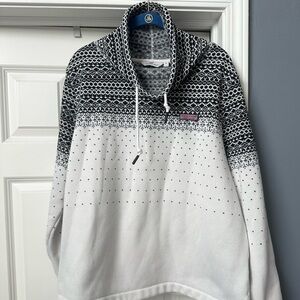 Vineyard Vines cowl neck fleece sweater